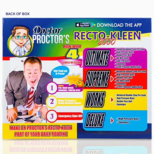 Prank Gift Boxes, Inc. Dr. Proctor's Recto-Kleen 2000! Prank Box for Adult or Kids! Prank Gift Box/ Gag Box for Fun Present Giving! The Fake Joke Box for Lovers of Funny Gag Gifts and Funny Pranks